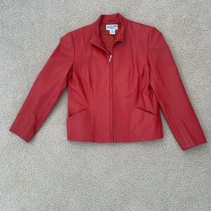 Pendleton Vibrant Red Leather Jacket